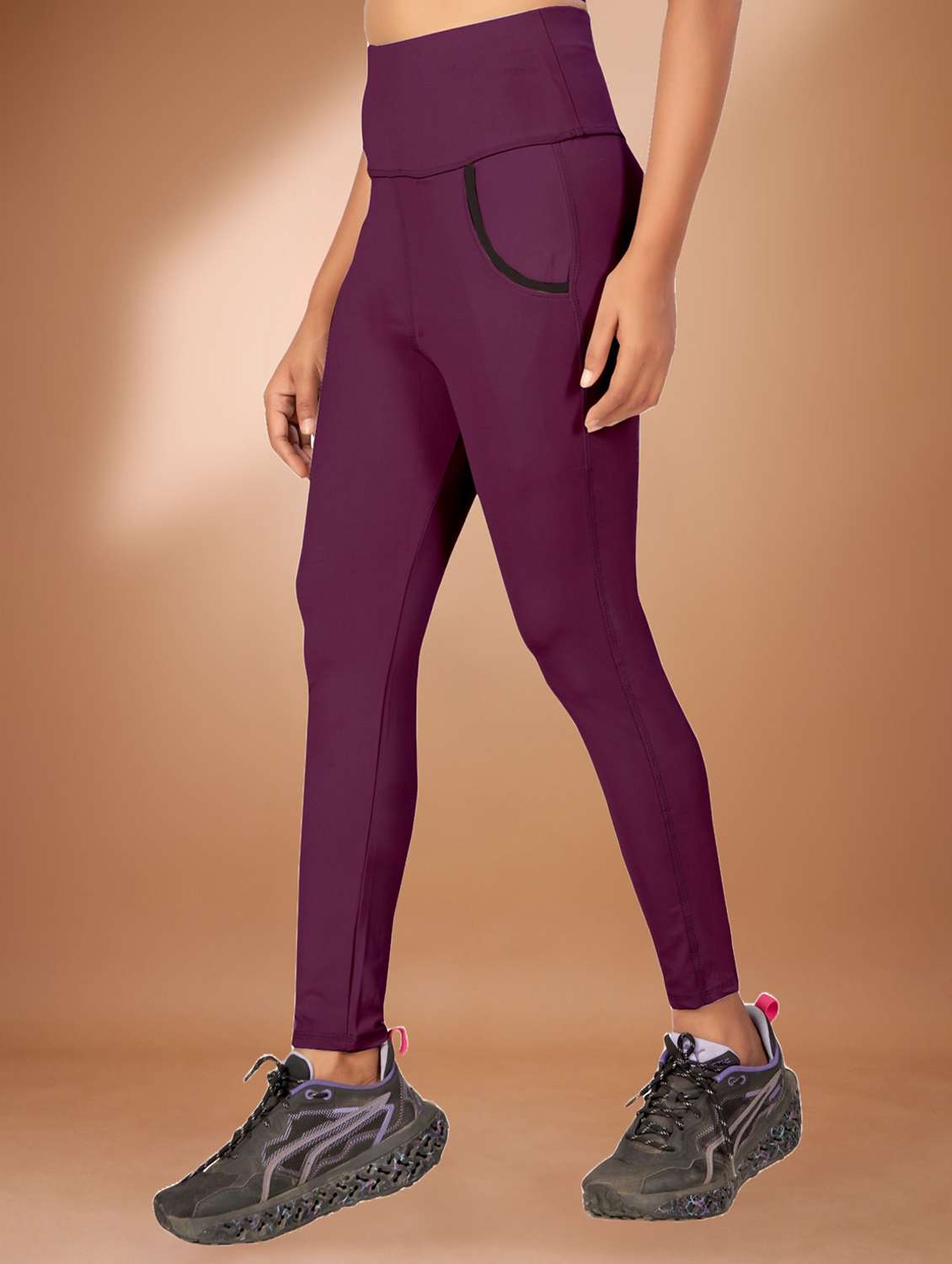 multi colored polyester track pants - 22432176 -  Standard Image - 2
