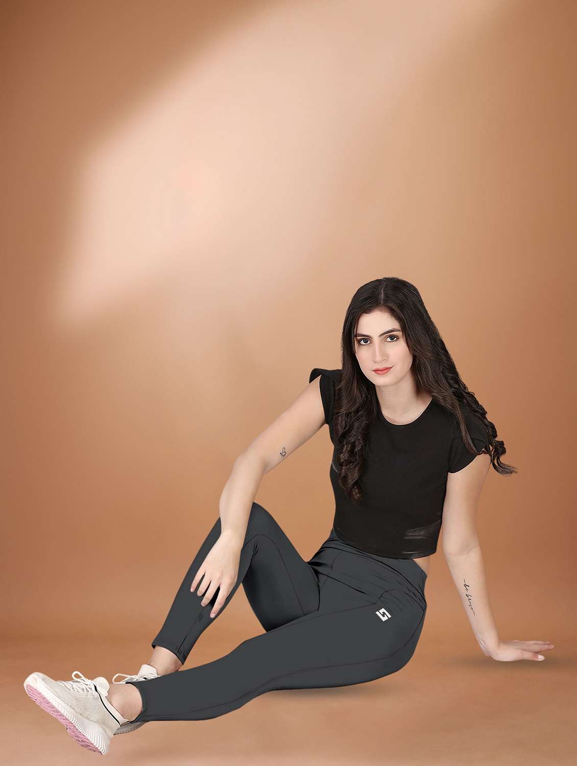 multi colored polyester track pants - 22432177 -  Standard Image - 2