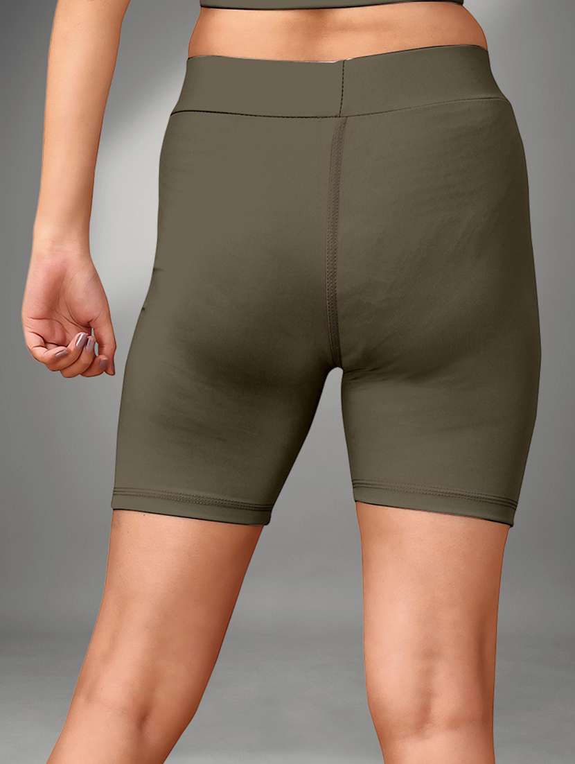 women purple polyester sports shorts short - 22432375 -  Standard Image - 2