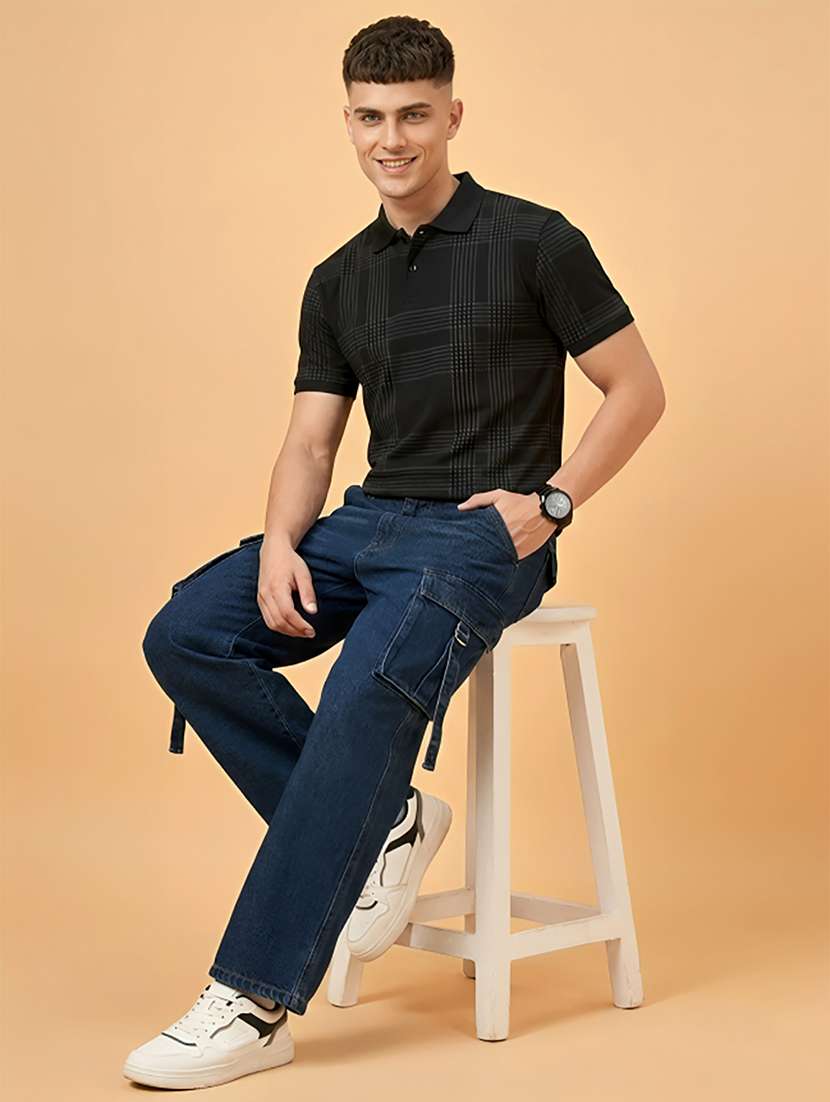 men printed short sleeve regular fit polo t-shirt - 22432763 -  Standard Image - 2