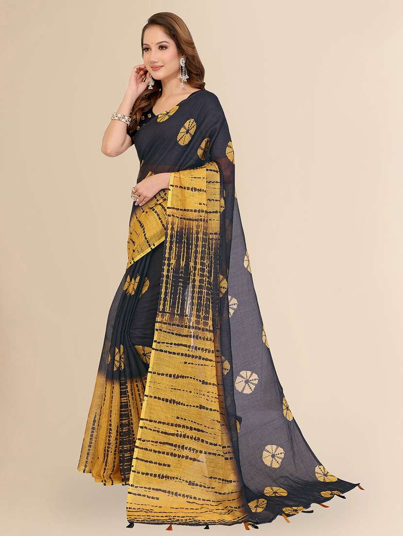 women printed casual wear saree with blouse - 22432847 -  Standard Image - 2