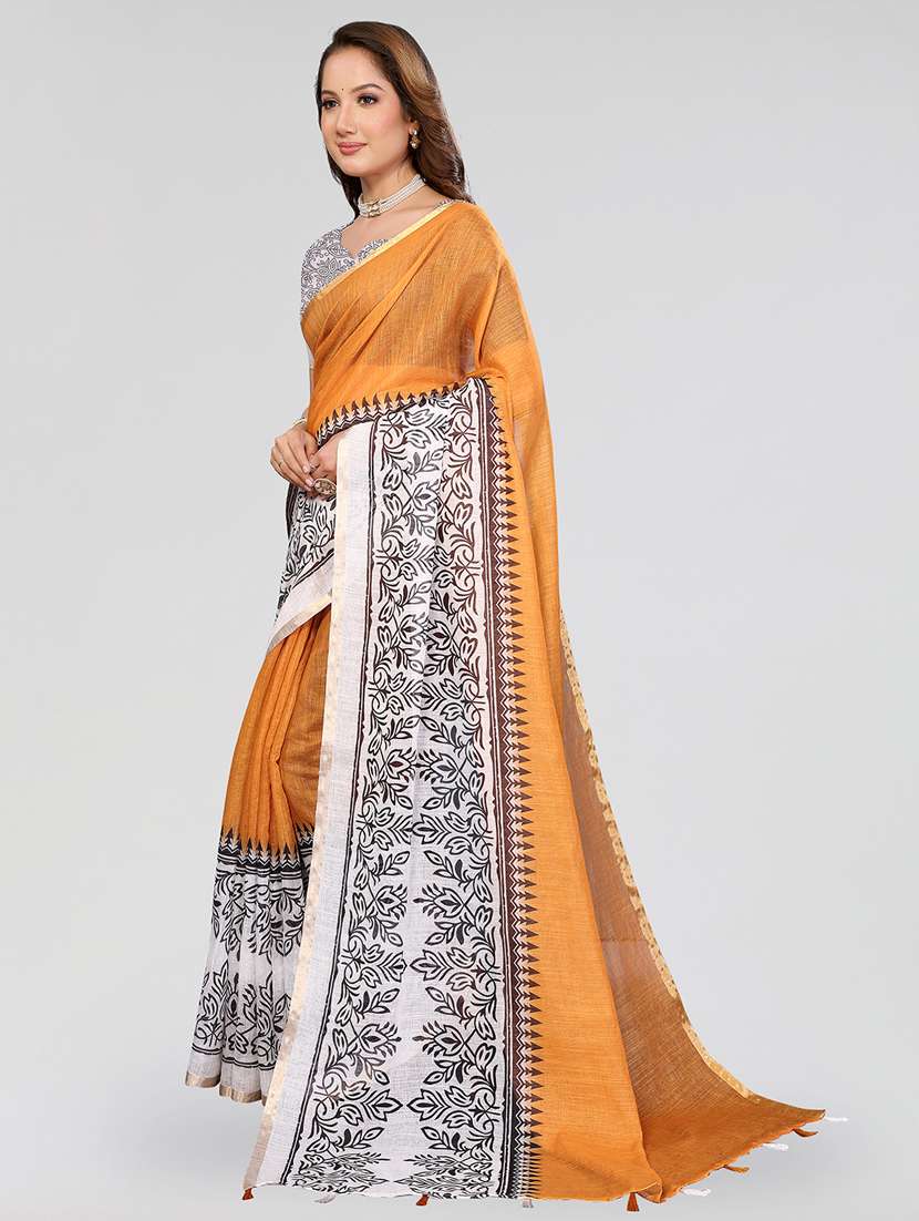 women printed casual wear saree with blouse - 22432871 -  Standard Image - 2