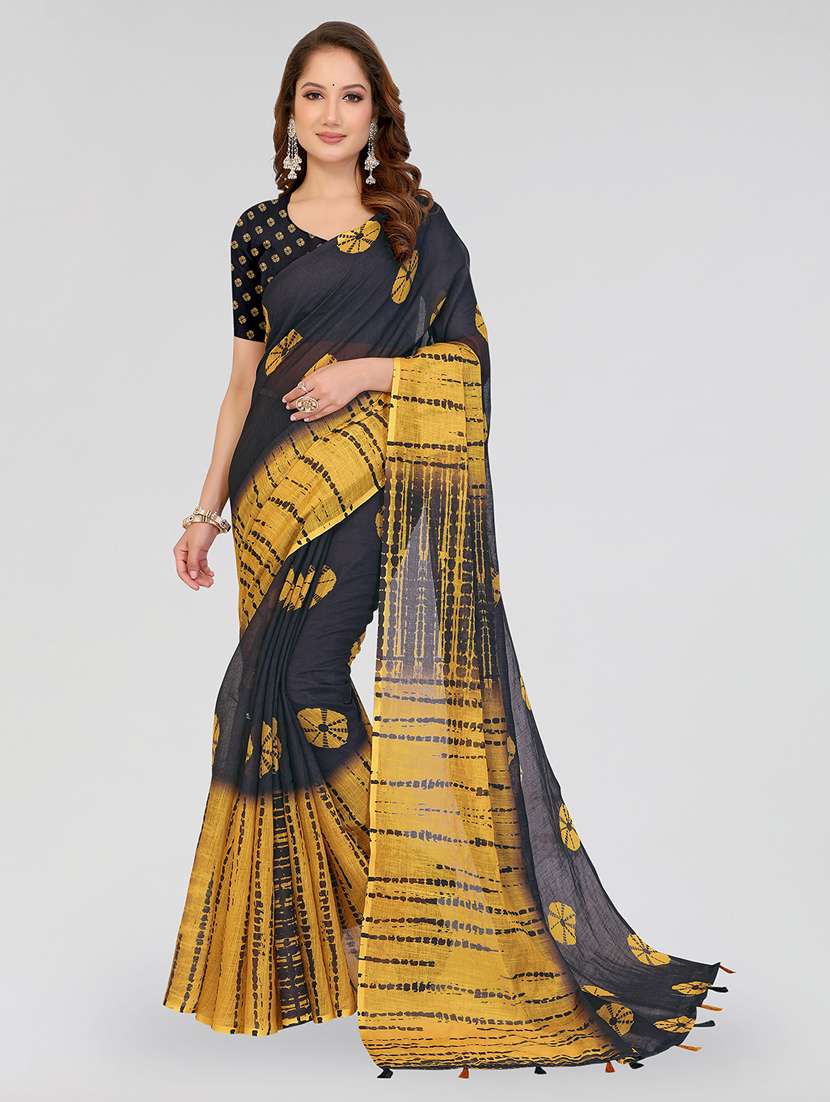 women printed casual wear saree with blouse - 22432876 -  Standard Image - 2