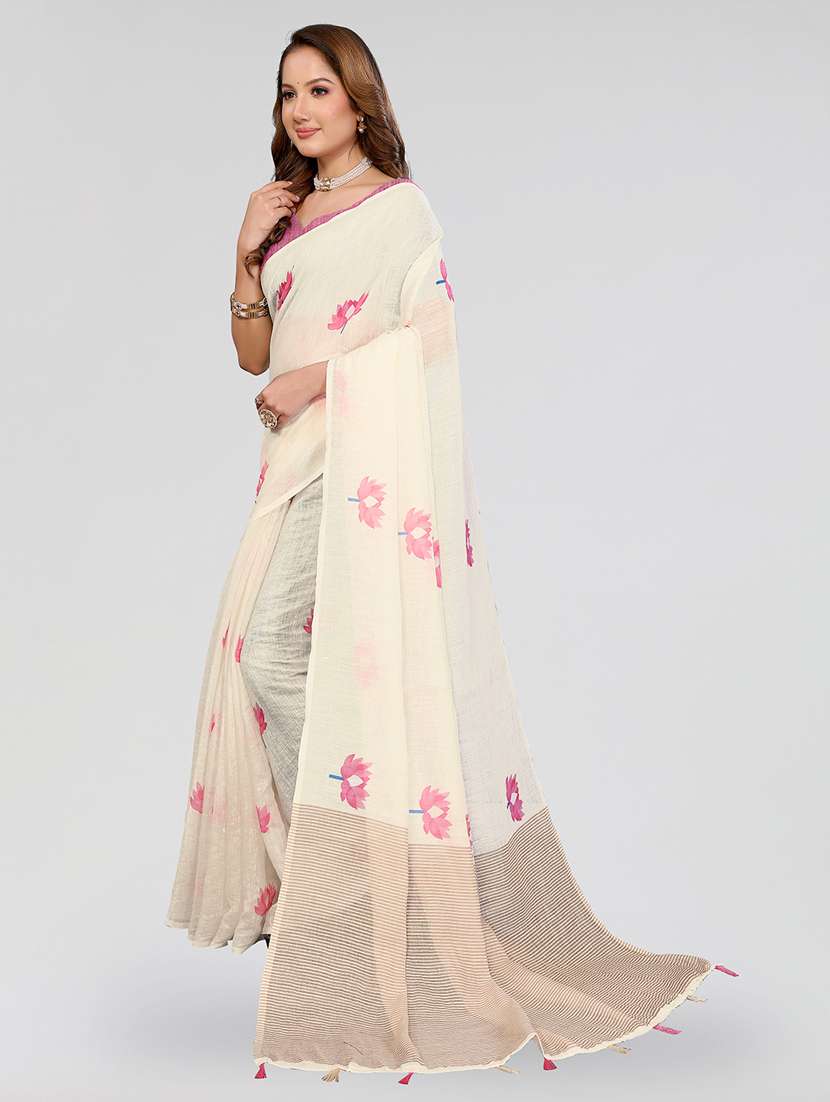 women printed casual wear saree with blouse - 22432879 -  Standard Image - 2