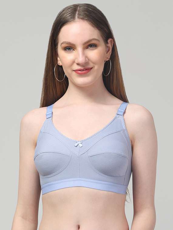 women pack of 3 solid non wired bra - 22433082 -  Standard Image - 2