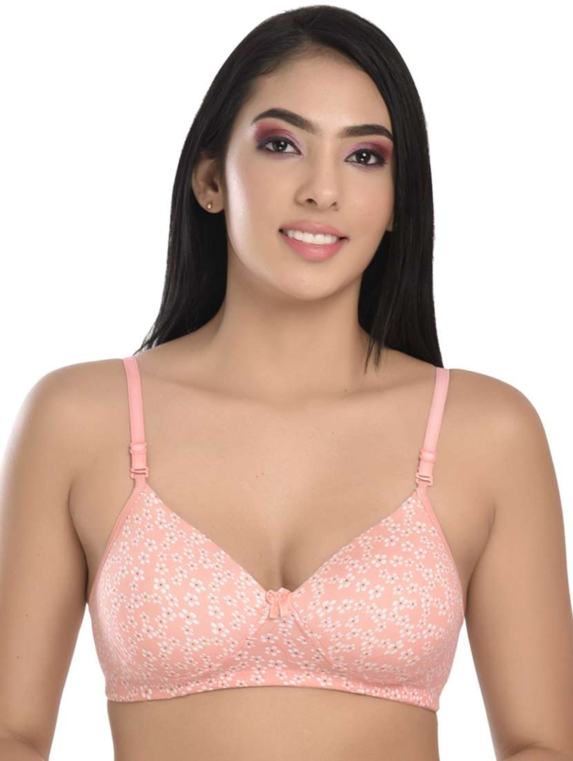 women pack of 3 printed non wired bra - 22433086 -  Standard Image - 2