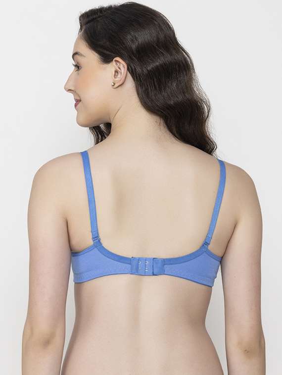 women pack of 3 solid non wired bra - 22433088 -  Standard Image - 2