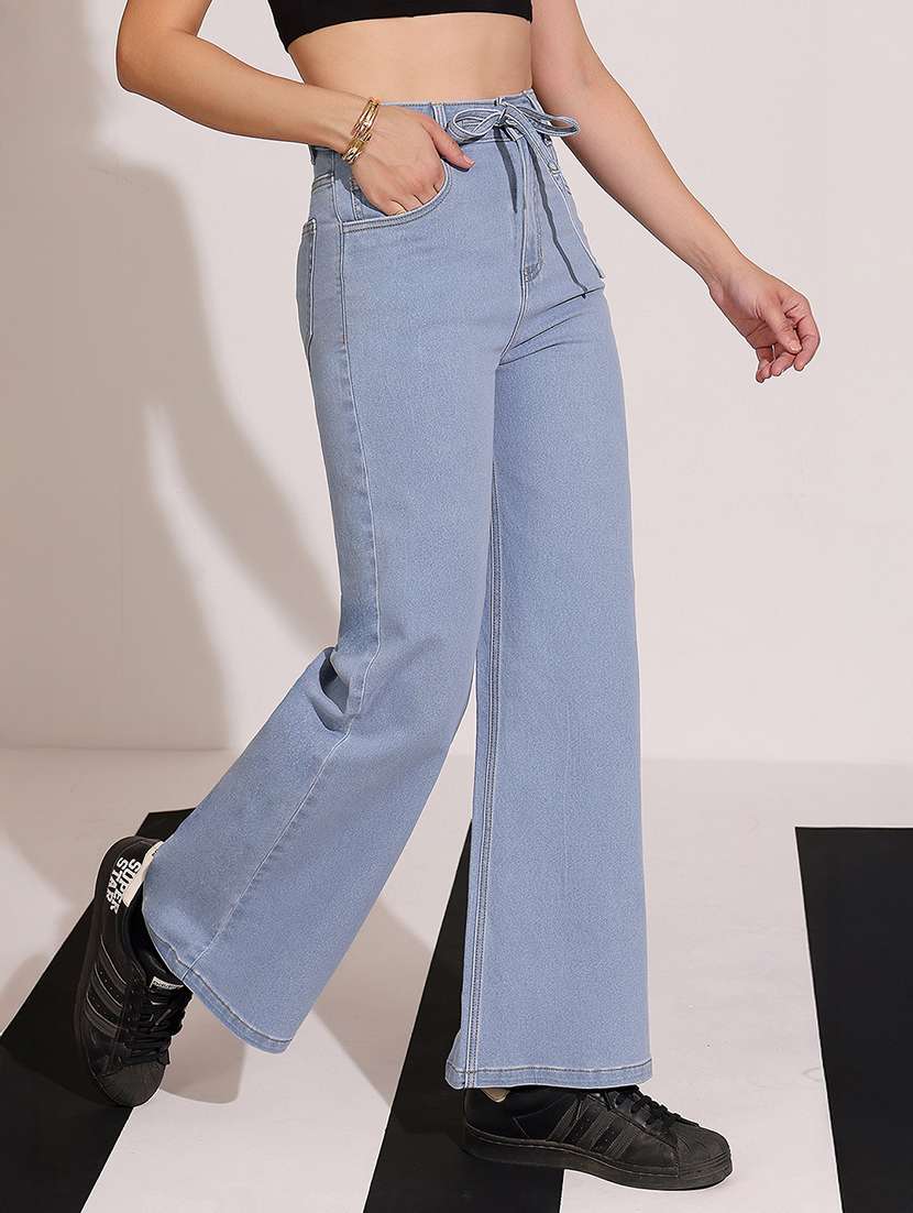 women blue cotton jean - 22433762 -  Standard Image - 2