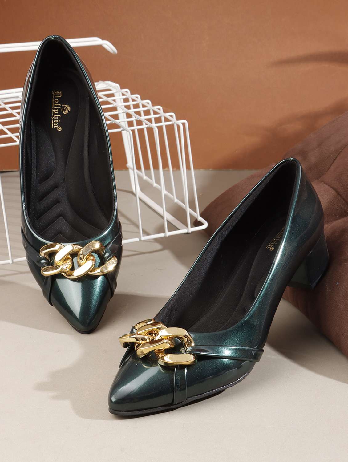 women green slip on pump