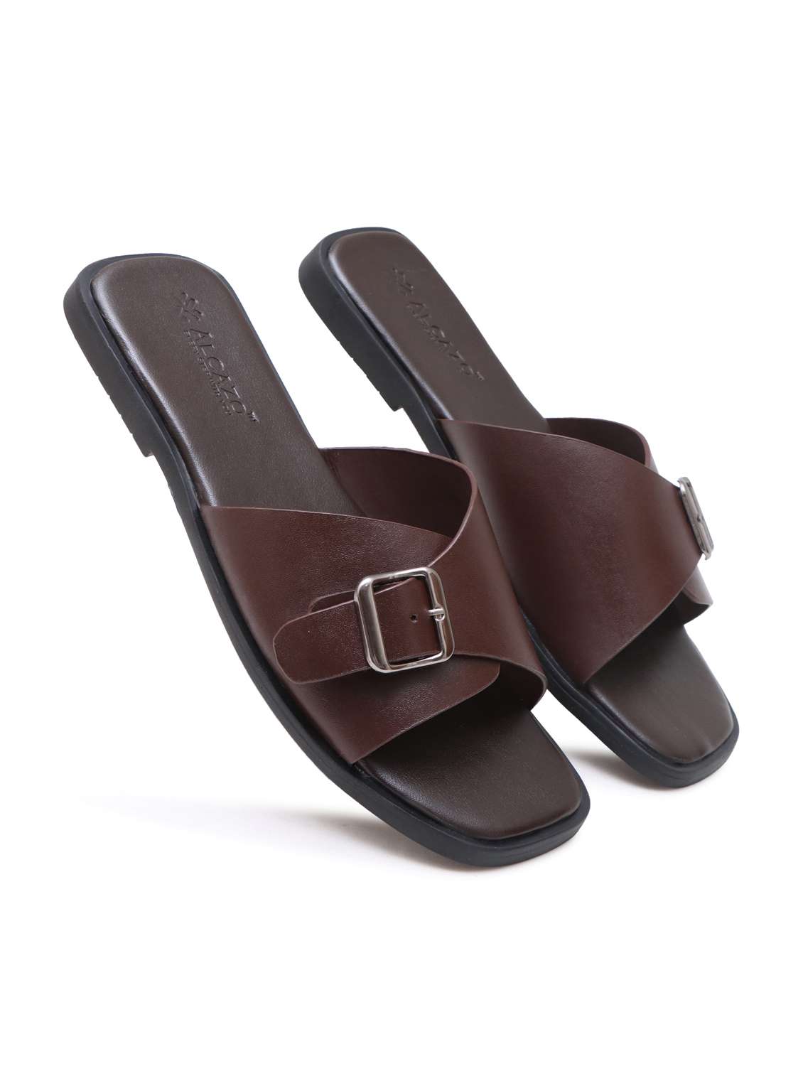 men solid slip on sandal - 22434004 -  Standard Image - 2