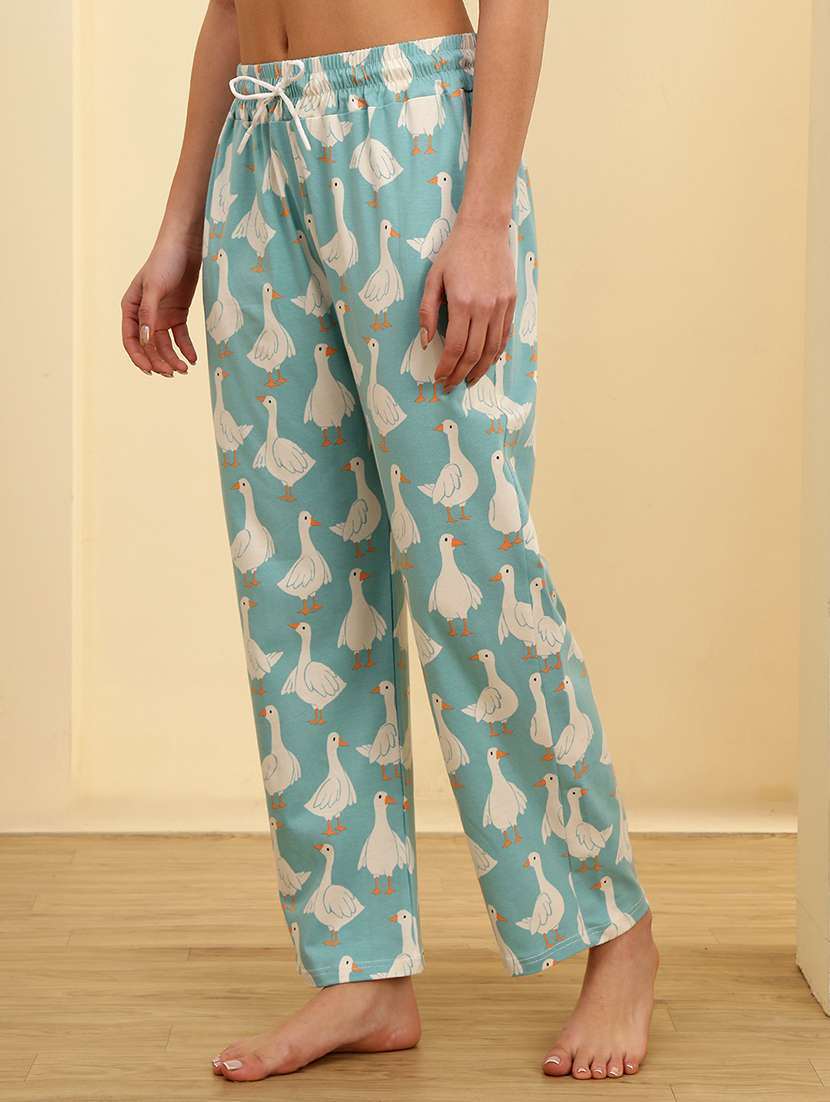 women solid mid rise loungewear pajama - 22434165 -  Standard Image - 2