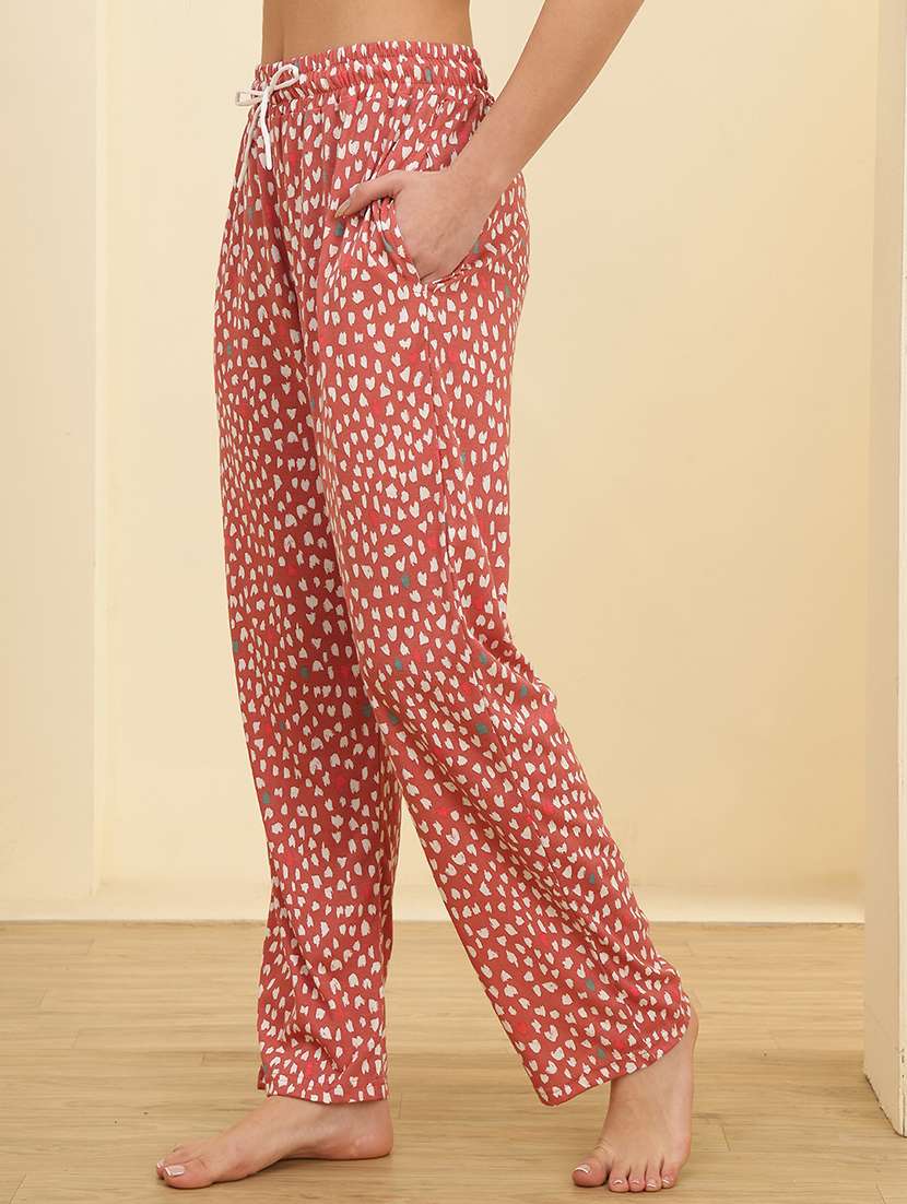 women solid mid rise loungewear pajama - 22434171 -  Standard Image - 2