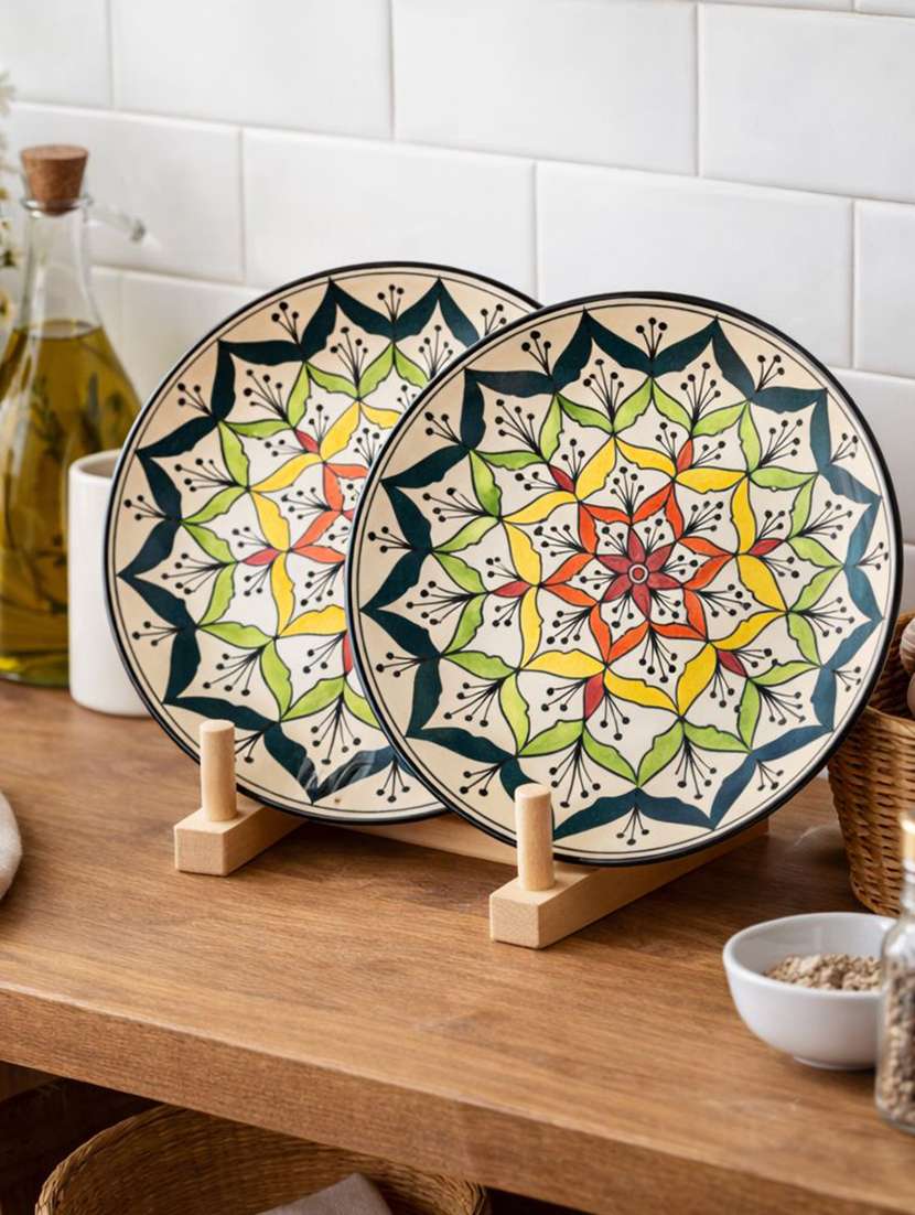 set of 2  ceramic dinner plate