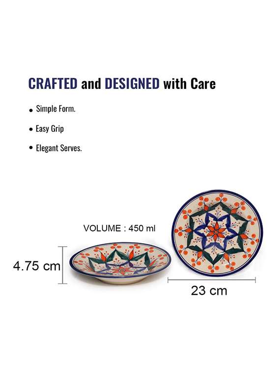 set of 2  ceramic dinner plate - 22435880 -  Standard Image - 2