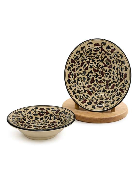 set of 2 ceramic dinner plate - 22435894 -  Standard Image - 2
