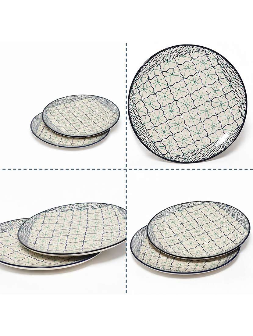 Set Of 2 Ceramic Dinner Plate - 22435896 -  Standard Image - 2