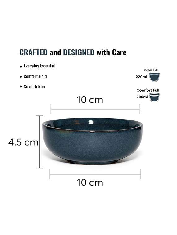 set of 2 blue ceramic bowls - 22436025 -  Standard Image - 2