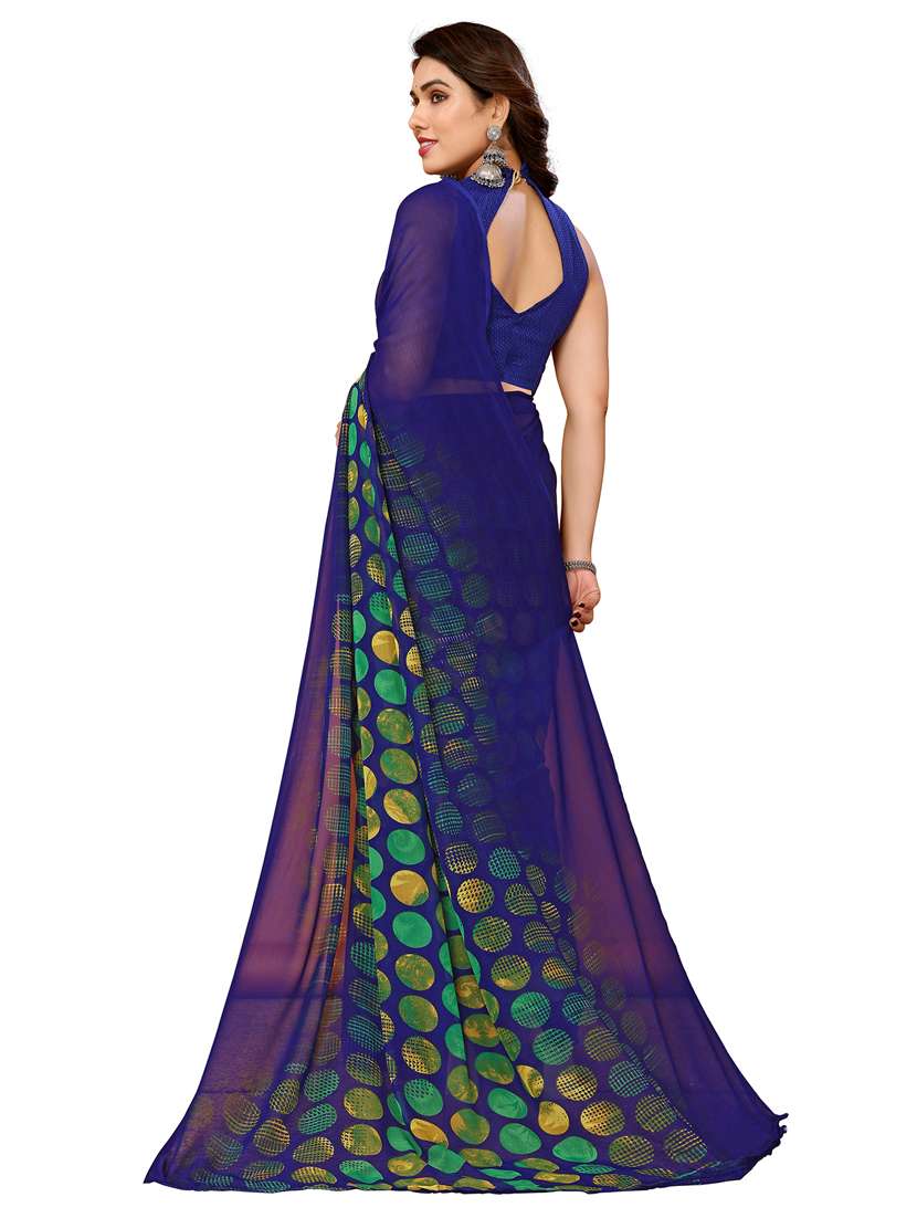 women pack of 2 printed combo saree with blouse - 22436385 -  Standard Image - 2