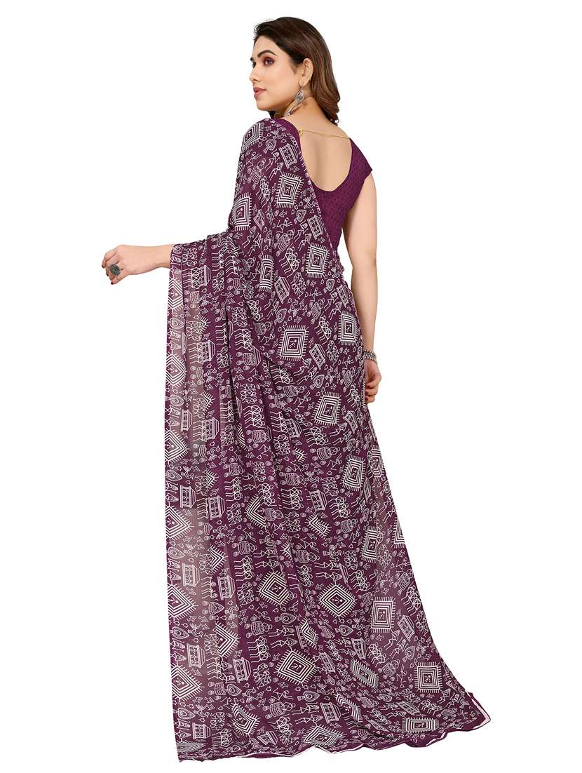 women pack of 2 printed combo saree with blouse - 22436410 -  Standard Image - 2