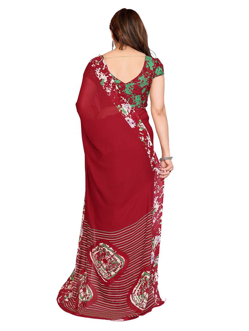 women pack of 2 printed combo saree with blouse - 22436477 -  Standard Image - 2