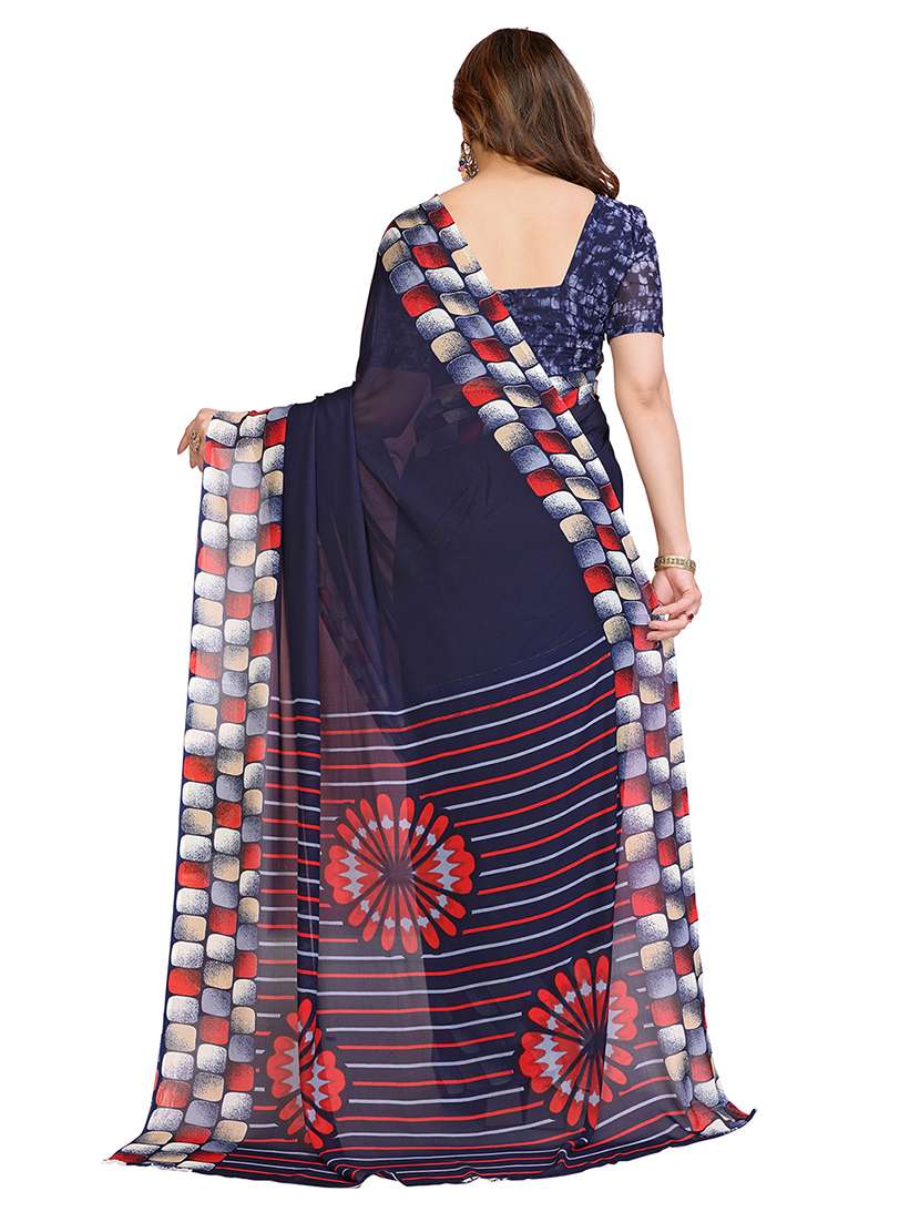 women pack of 2 printed combo saree with blouse - 22436900 -  Standard Image - 2