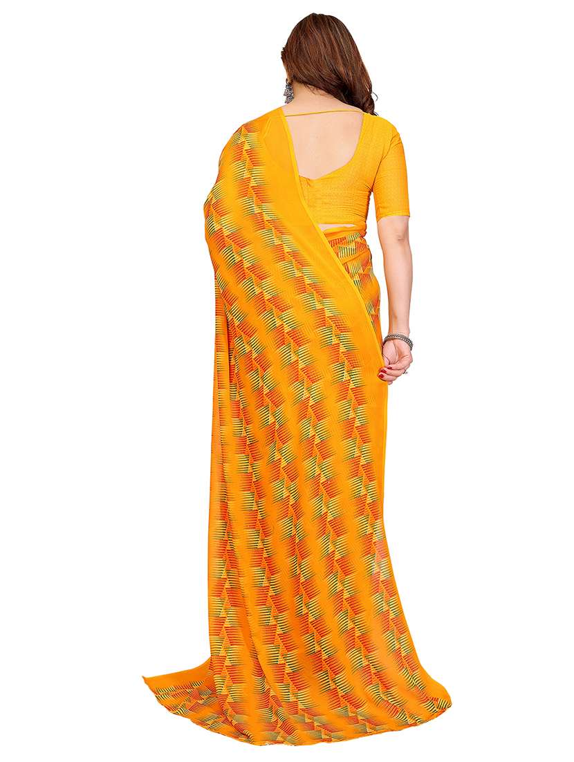 Women Pack Of 2 Printed Combo Saree With Blouse - 22437005 -  Standard Image - 2