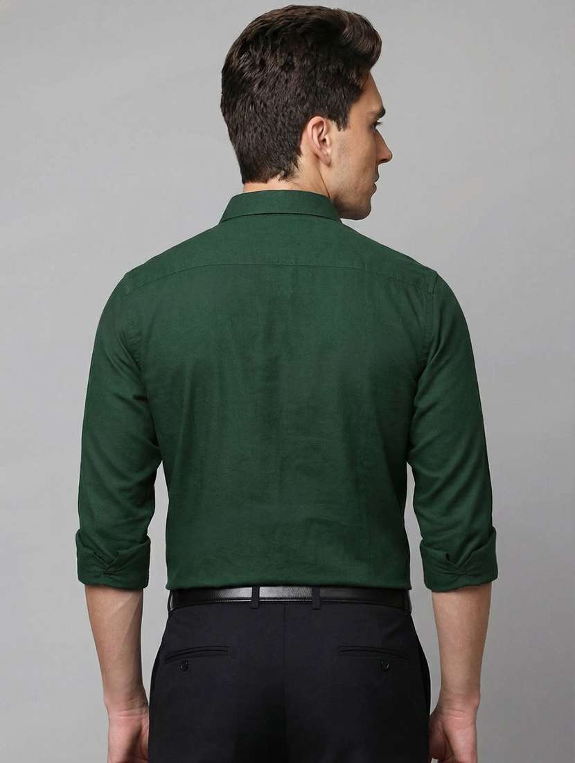 Men Solid Long Sleeve Regular Fit Formal Shirt - 22438089 -  Standard Image - 2
