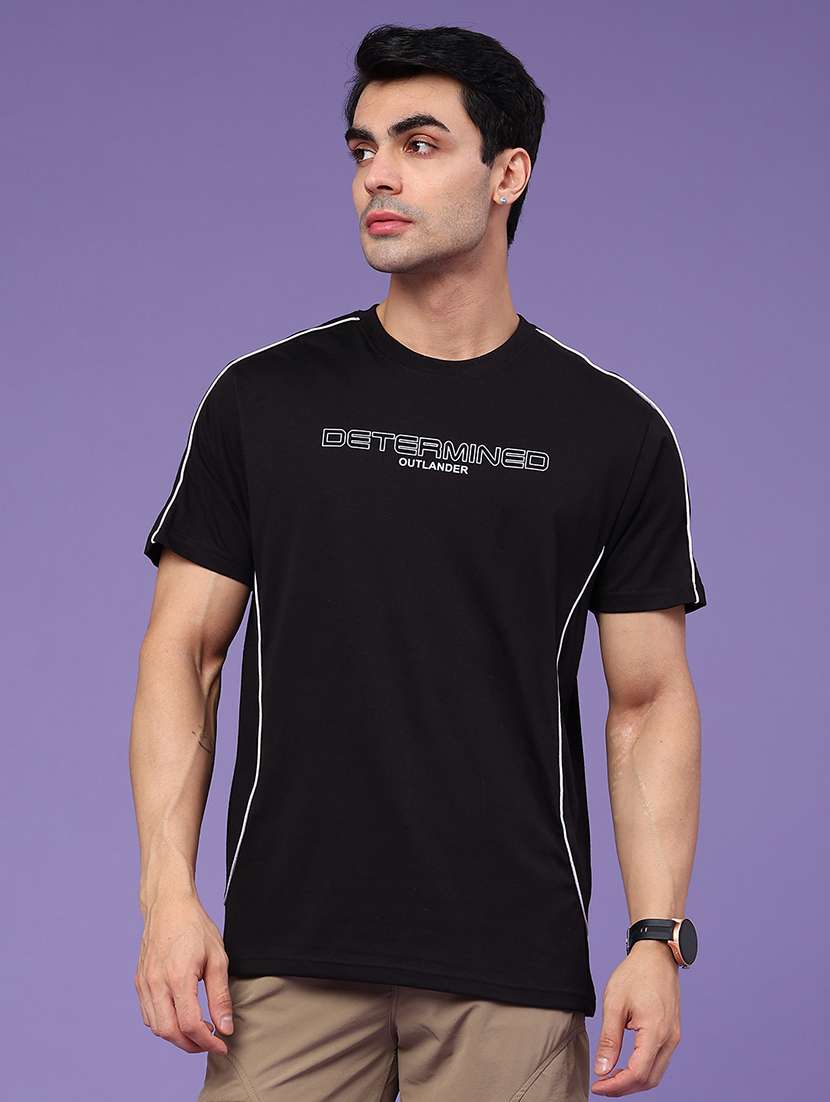 Men Printed Short Sleeve Regular Fit T-shirt - 22438274 -  Standard Image - 2