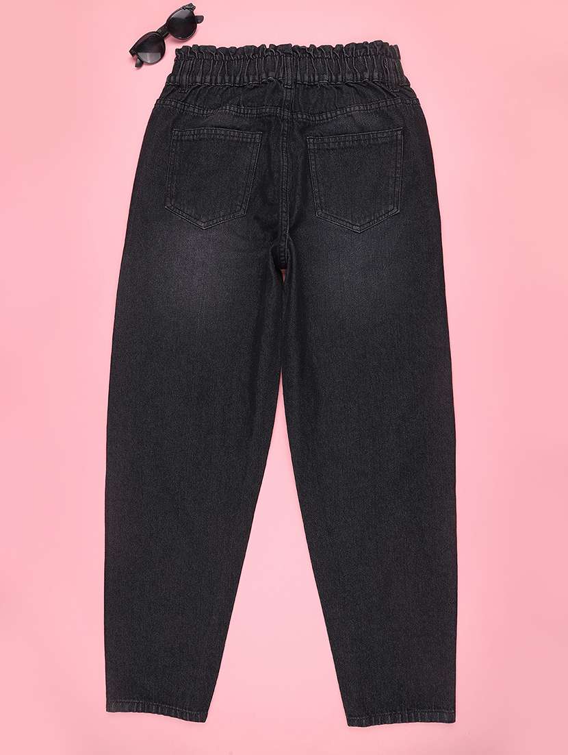 girls washed mid rise slouchy jeans - 22438682 -  Standard Image - 2