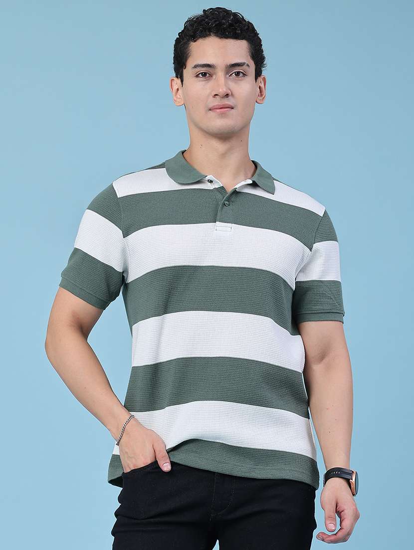 Men Printed Short Sleeves Regular Fit Polo T-shirt - 22438805 -  Standard Image - 2