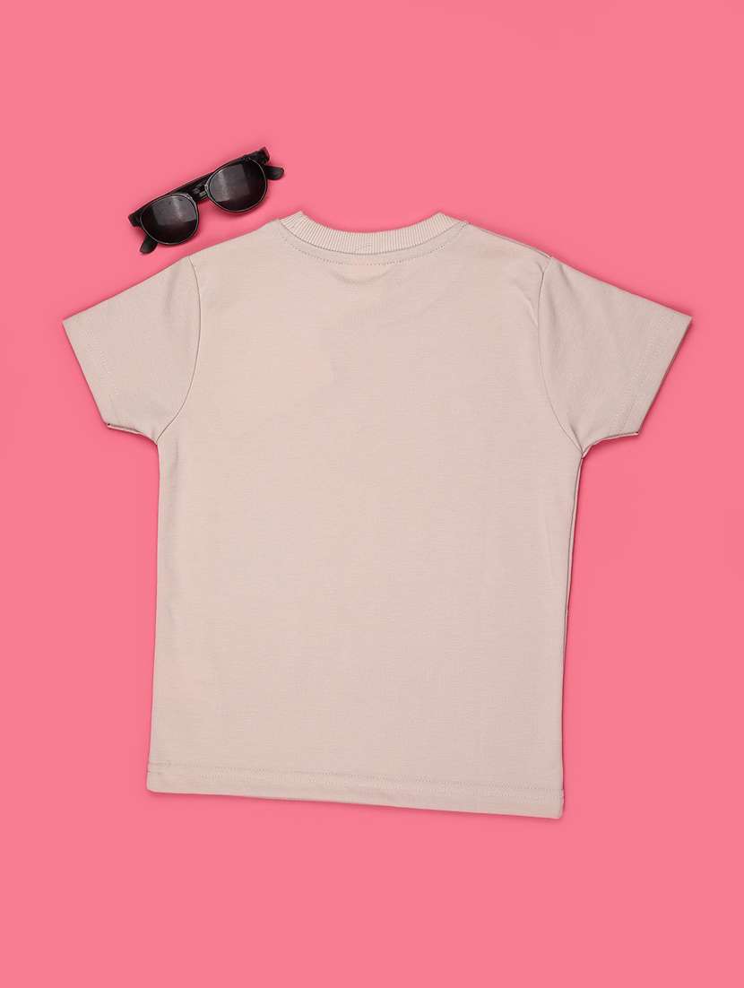 Boys Printed Short Sleeves Regular Fit T-shirt - 22438828 -  Standard Image - 2