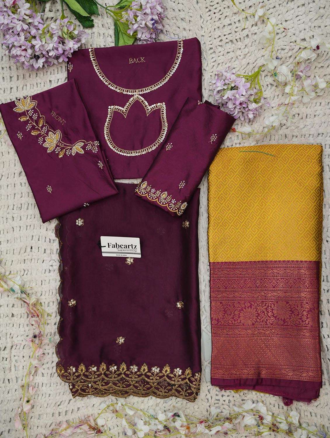 women self design flared unstitched lehenga choli set - 22439099 -  Standard Image - 2