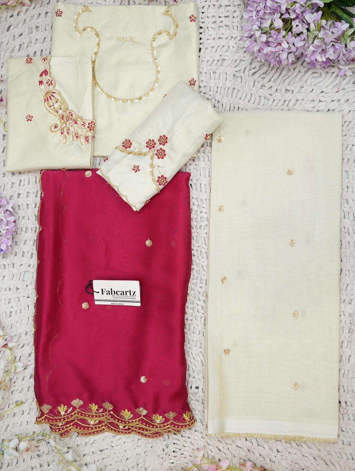 women embroidered flared unstitched lehenga choli set - 22439112 -  Standard Image - 2