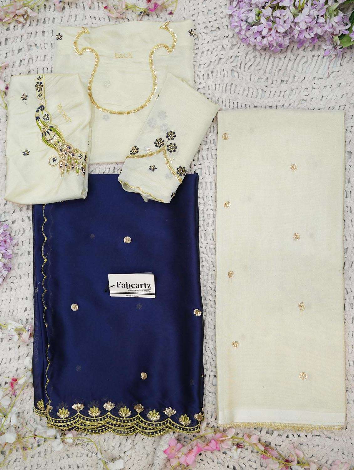 women embroidered flared unstitched lehenga choli set - 22439113 -  Standard Image - 2