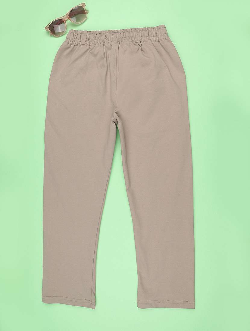 boys solid mid rise slim fit track pant - 22439285 -  Standard Image - 2
