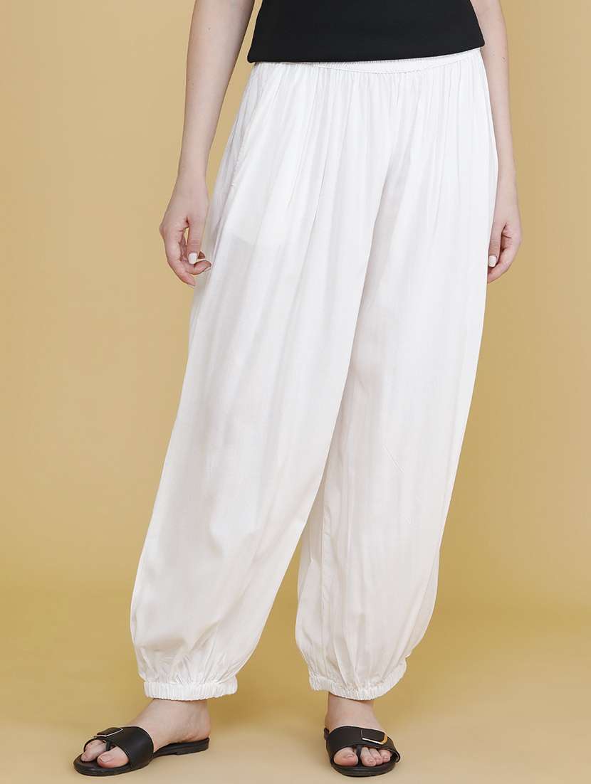 women solid mid rise harem salwar - 22439291 -  Standard Image - 2