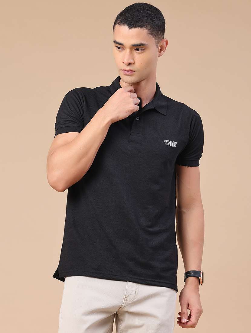 men solid short sleeve regular fit polo t-shirt - 22439409 -  Standard Image - 2