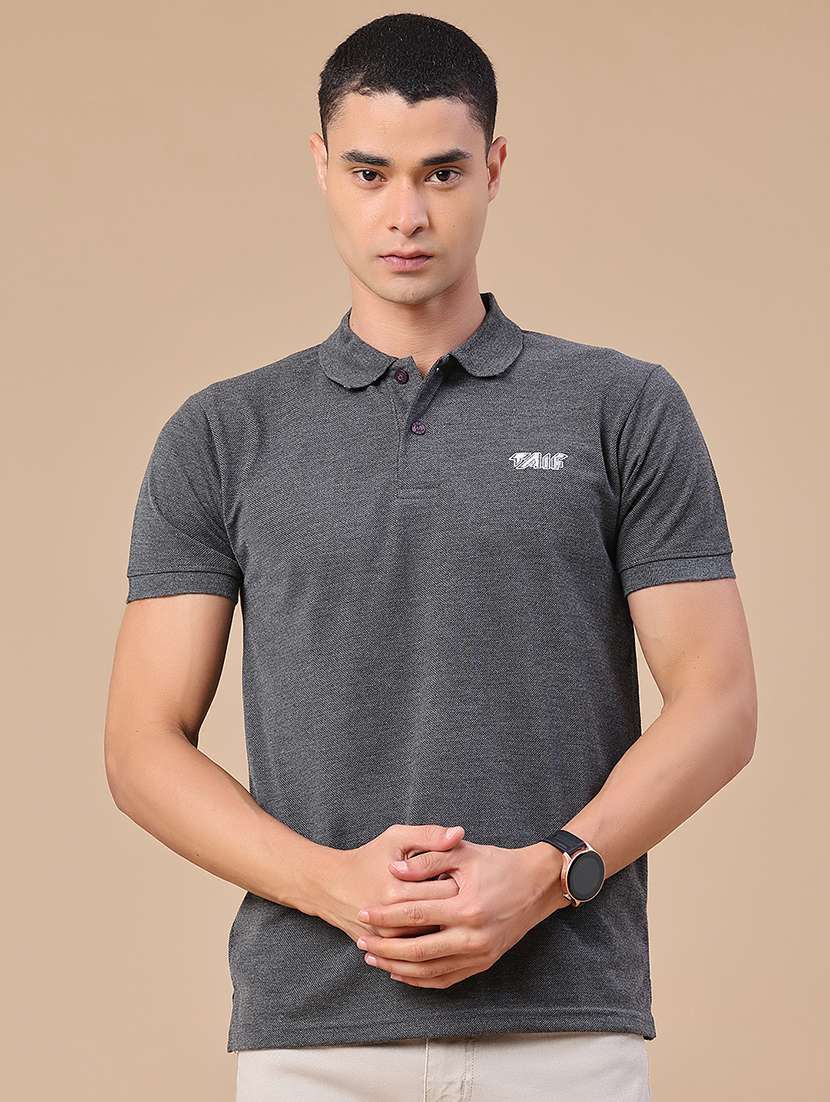 men solid short sleeve regular fit polo t-shirt - 22439410 -  Standard Image - 2