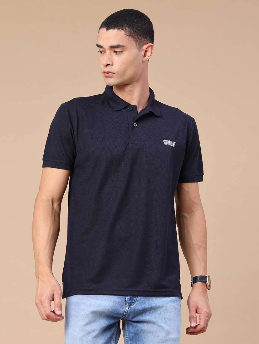 men solid short sleeve regular fit polo t-shirt - 22439411 -  Standard Image - 2