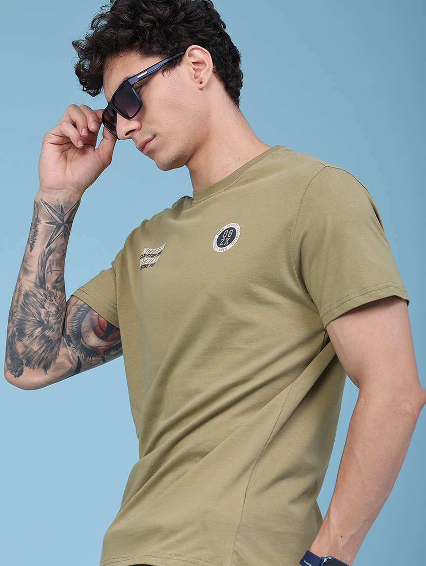 Men Printed Short Sleeve Regular Fit T-shirt - 22439535 -  Standard Image - 2