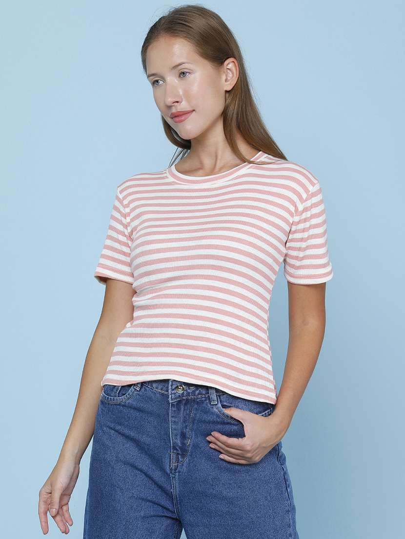 Women Printed Short Sleeves Regular Fit T-shirt - 22439586 -  Standard Image - 2