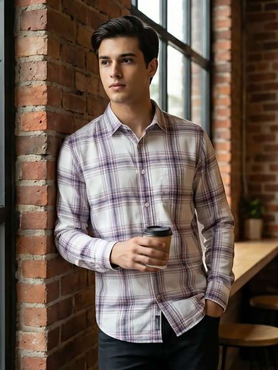 white cotton casual shirt