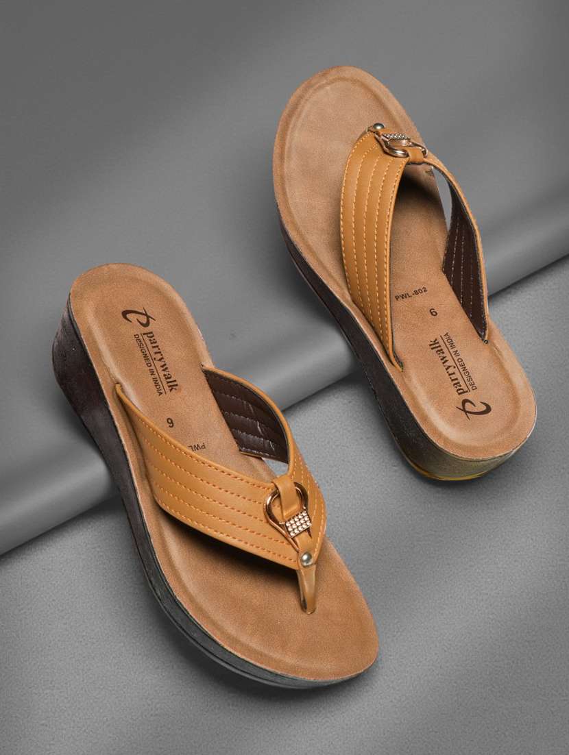 women solid slip on wedges