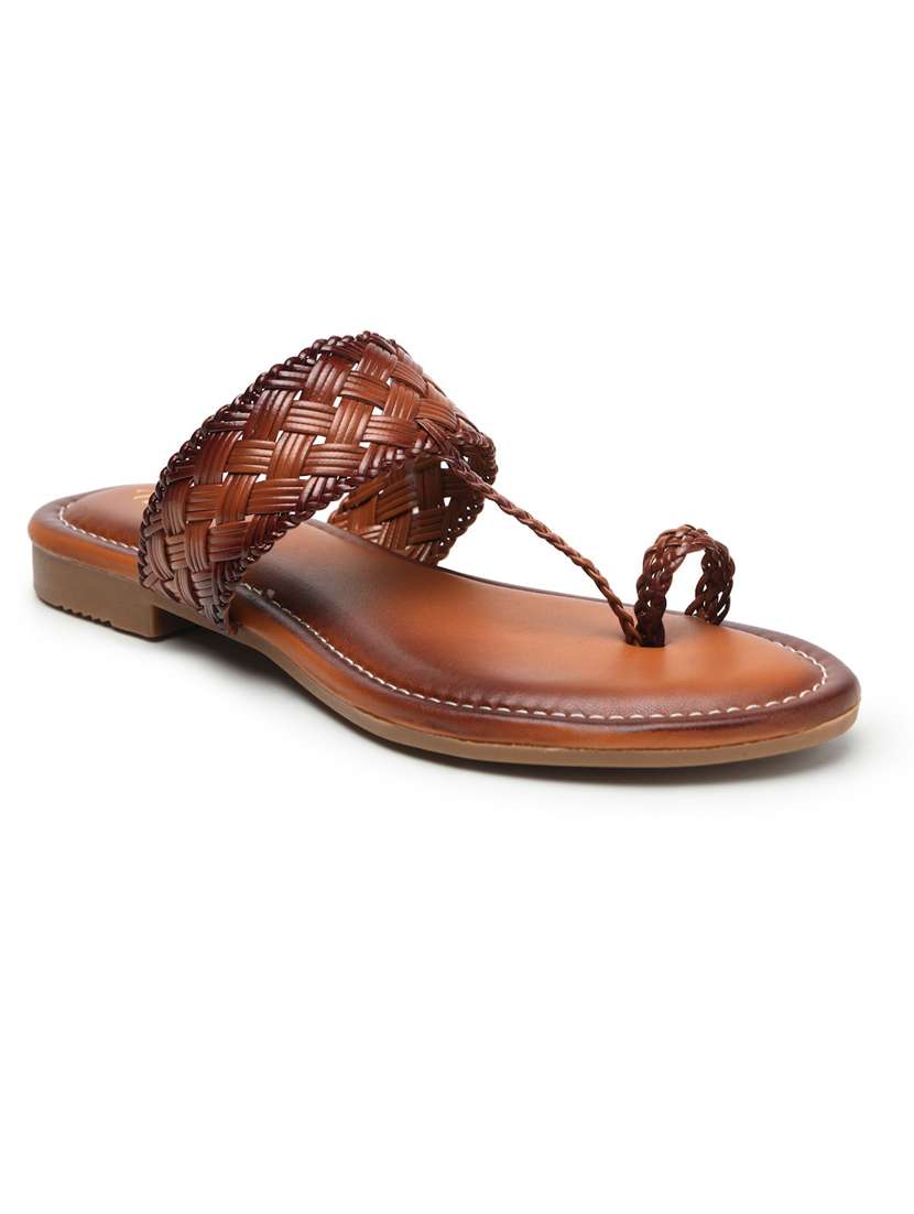 women solid slip on flat sandals - 22440679 -  Standard Image - 2