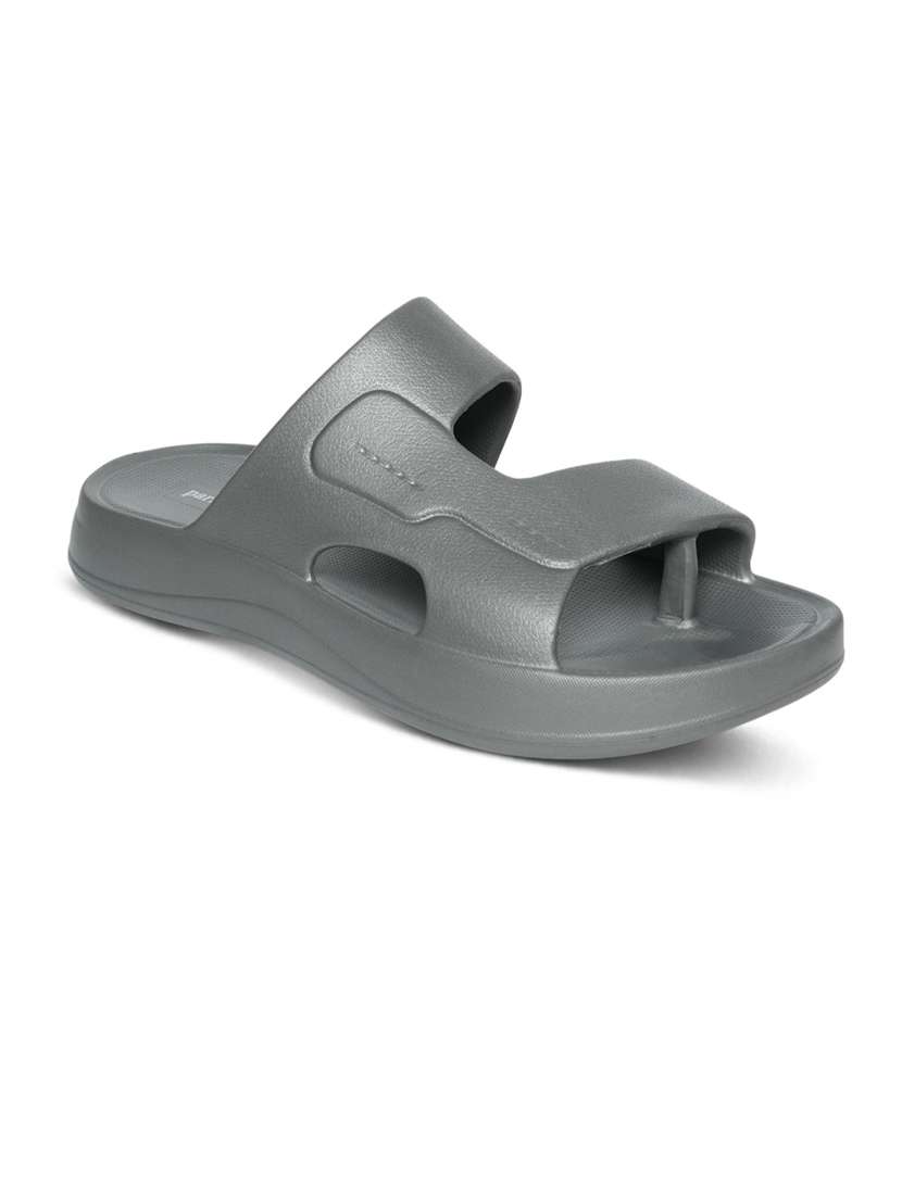 men grey solid sliders - 22440686 -  Standard Image - 2