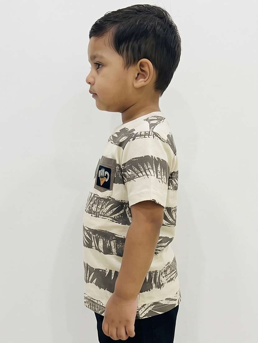 boys printed short sleeves regular fit t-shirt - 22441020 -  Standard Image - 2