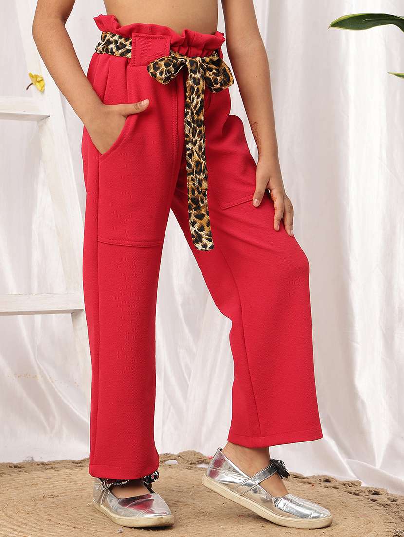 red polyester casual trouser - 22441120 -  Standard Image - 2