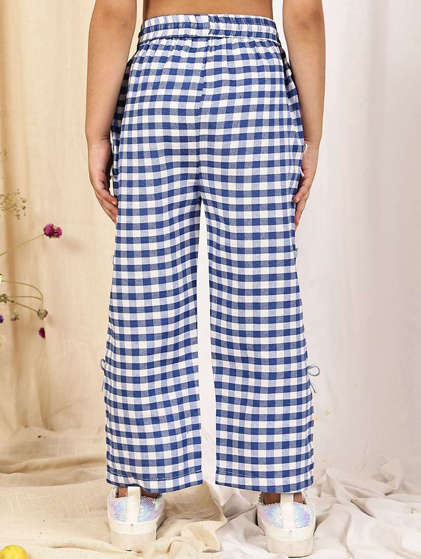 Girl Multi Colored Cotton Blend Casual Trouser - 22441123 -  Standard Image - 2