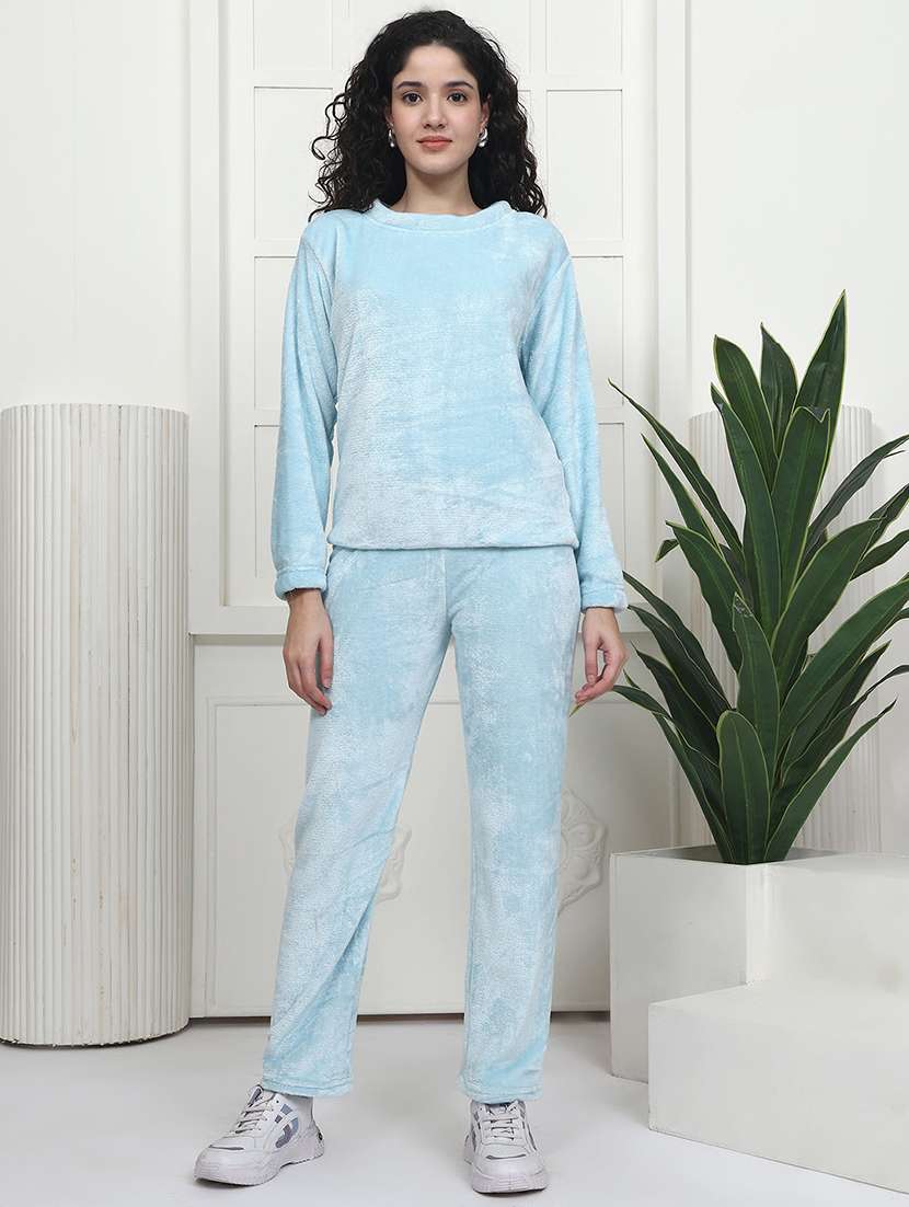 women solid nightwear pyjama set - 22441226 -  Standard Image - 2