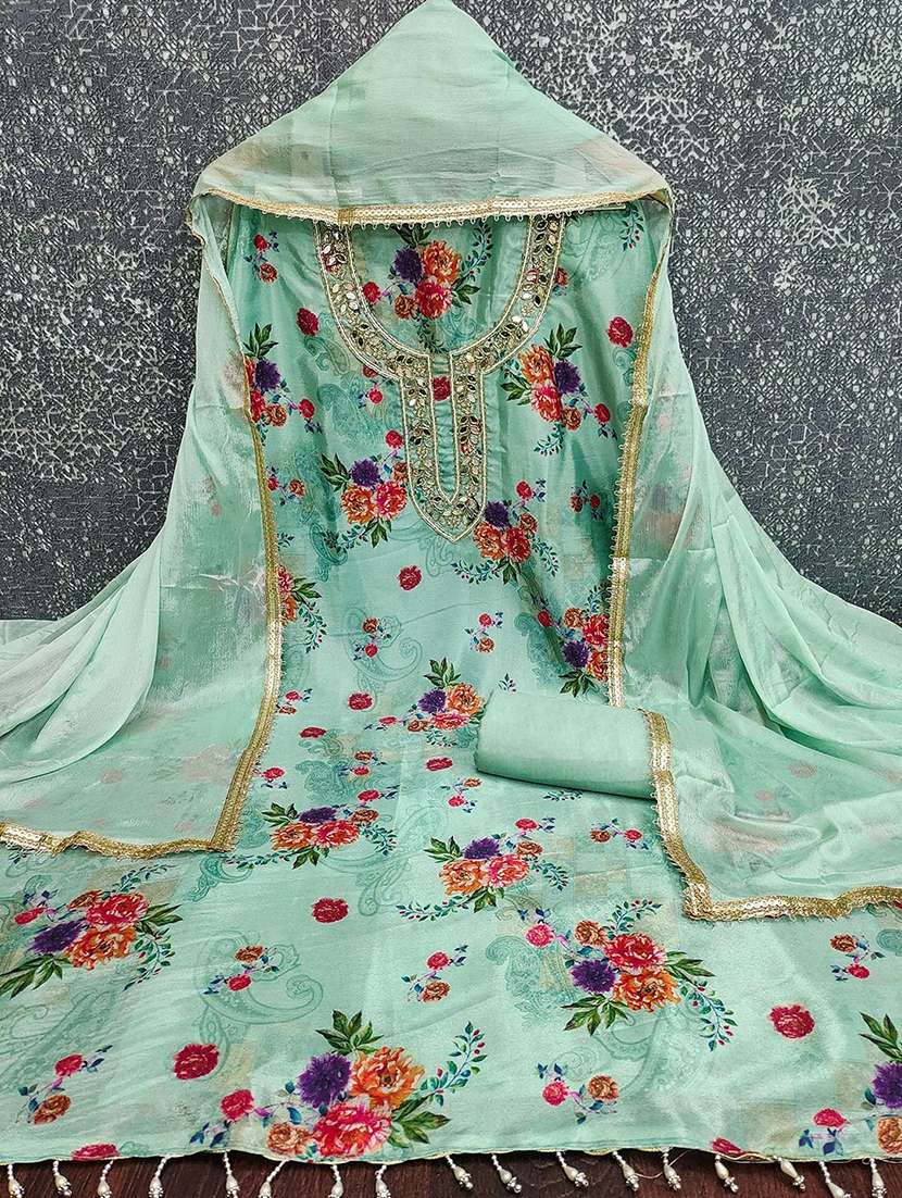 Women Floral Printed Unstitched Suit Set - 22441341 -  Standard Image - 2